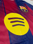 Camisa Barcelona Listrada Azul e Grená – Modelo Torcedor Performance Fan Edition